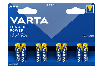 Image of Varta Longlife Power Batterien Aaa/Lr03 8 Stück bei JUMBO