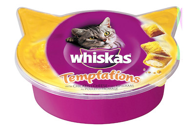 Image of Whiskas Katzensnack Temptations Huhn & Käse bei JUMBO