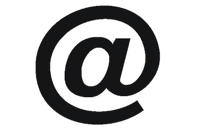 Image of Folienbuchstaben @ 95 mm schwarz bei JUMBO