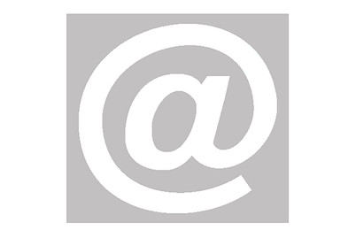 Image of Folienbuchstaben @ 95 mm weiss bei JUMBO