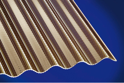 Image of Profilplatte Acryl 2 m wabe bronze bei JUMBO