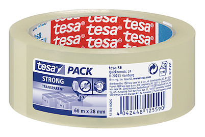 Image of Tesa Paketband PP 66 m x 38 mm transparent bei JUMBO
