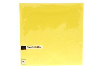 Image of Inhouse Servietten gelb 33cm 50 Stück bei JUMBO