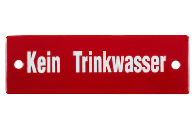 Image of Schild kein Trinkwasser bei JUMBO