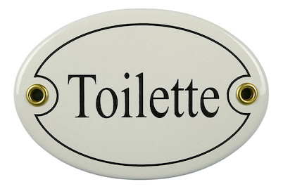 Image of Schild Toilette bei JUMBO