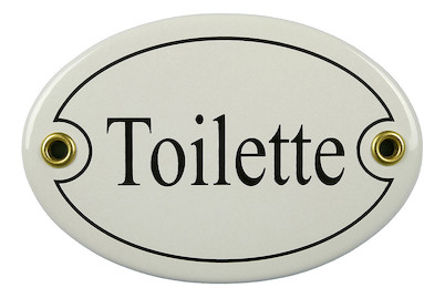 Image of Schild Toilette