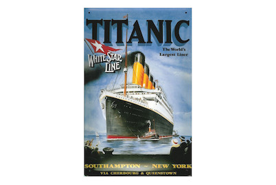 Image of Schild Titanic bei JUMBO