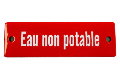 Image of Schild Eau non potable bei JUMBO