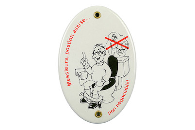 Image of Schild M, position assise! bei JUMBO