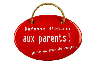 Image of Schild Défense d'entrer au x parents