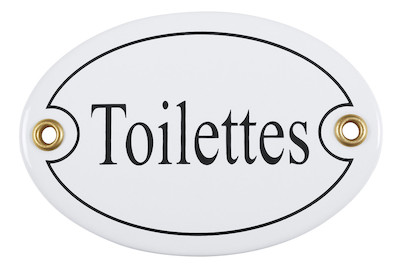 Image of Schild Toilettes bei JUMBO