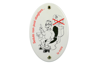 Image of Schild Seduto nonpuoi spagliare mira bei JUMBO