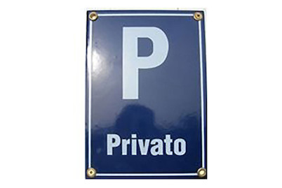 Image of Schild P Privato bei JUMBO