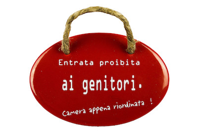 Image of Schild Entrata proibita ai genitori bei JUMBO