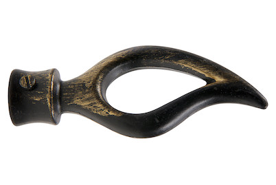 Image of Endstücke Flamme für 20 mm Vorhangrohr Romantik bei JUMBO