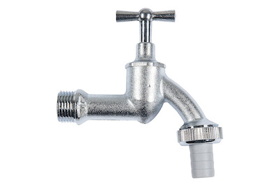 Image of Auslaufventil Knebel 1/2'' chrom matt bei JUMBO