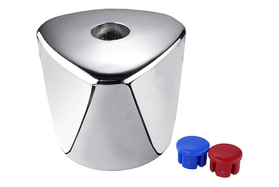 Image of Haubengriff ABS chrom, Kappe kalt + warm bei JUMBO