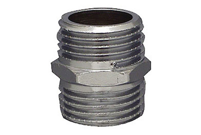 Image of Doppelnippel 3/8 chrom bei JUMBO