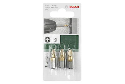 Image of Bosch Schrauberbit-Set PZ 123 3-teilig bei JUMBO