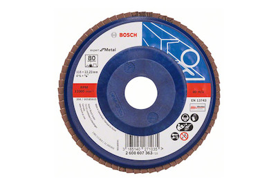 Image of Bosch Fächerschleifscheibe 115 mm K 80 607363 bei JUMBO