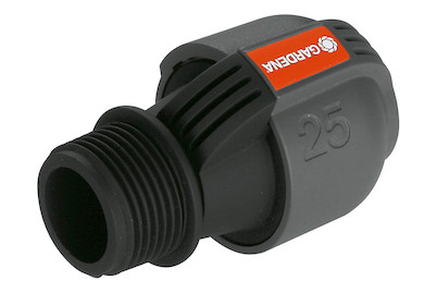 Image of Gardena Sprinklersystem Verbinder, 25 mm x 1in.-Aussengewinde bei JUMBO