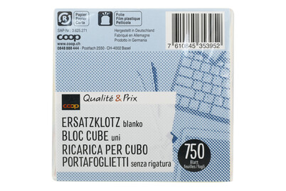 Image of Qualité&Prix Ersatzklotz farbig 750 Blatt bei JUMBO