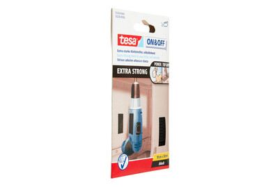 Image of Tesa On&Off Klettstreifen extra stark 0.1 m x 50 mm schwarz bei JUMBO