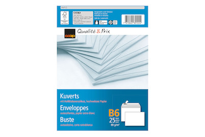 Image of Qualité&Prix Kuvert B6 25 Stück bei JUMBO