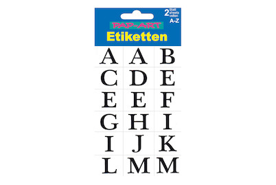 Image of Sticker Buchstaben schwarz 19mm