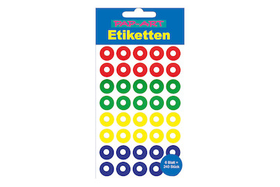 Image of Sticker Lochetiketten farbig bei JUMBO