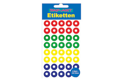 Image of Sticker Lochetiketten farbig