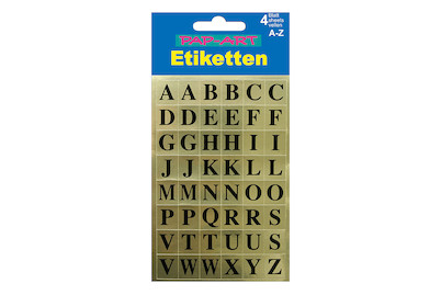 Image of Sticker Buchstaben schwarz 9mm
