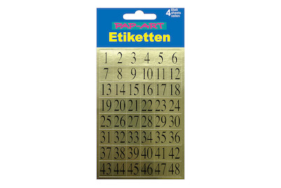 Image of Sticker Zahlen schwarz 10mm bei JUMBO