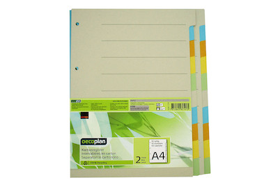 Image of Oecoplan Kartonregister A4 10 Stück bei JUMBO