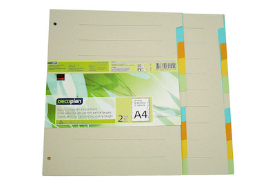 Image of Oecoplan Kartonregister A4 extra-breit 10 Stück bei JUMBO