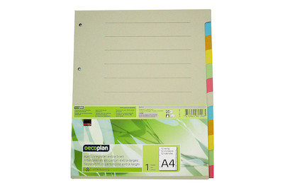 Image of Oecoplan Kartonregister A4 extra-breit 12 Stück bei JUMBO