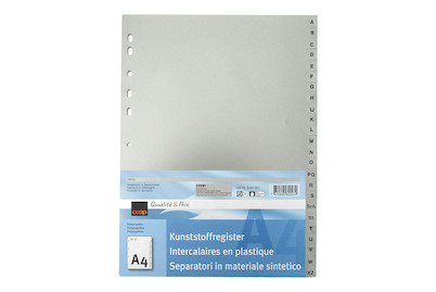 Image of Qualité&Prix Register PP A4 grau A-Z bei JUMBO