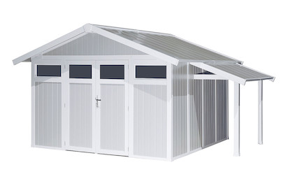 Image of Grosfillex Vordach zum Gartenhome (222 x 119 cm), kunststoff weiss grau-grün bei JUMBO