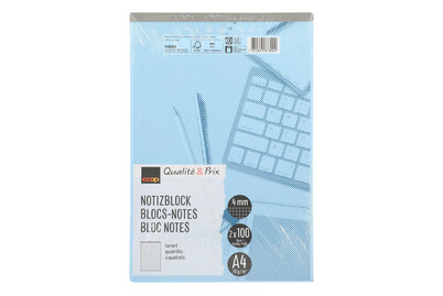 Image of Qualité&Prix Notizblock A4 kariert 2 Stück bei JUMBO