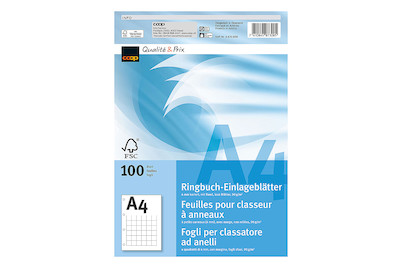 Image of Qualité&Prix Ringbucheinlagen A4 kariert m. Rand bei JUMBO