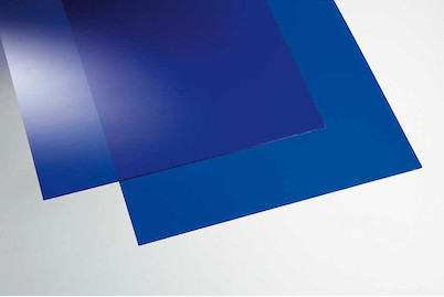 Image of Acrylglas eben glattblau 3 mm 50x25 cm