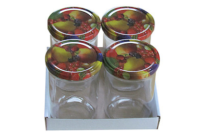 Image of Konfitürenglas Obst 440ml 4 Stück bei JUMBO