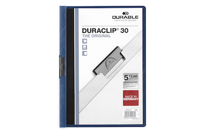 Image of Durable Duraclip Mappe dunkelblau bei JUMBO