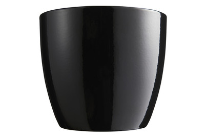 Image of Übertopf ø 13 cm schwarz glänzend bei JUMBO