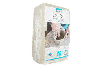 Image of Soft-Ton weiss lufthärtend / brennbar 1040°C bei JUMBO