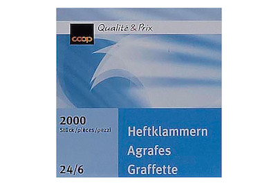 Image of Qualité&Prix Heftklammern 24/6 2000 Stück