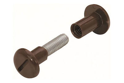 Image of Schrankverbindung braun M6 28x37 mm bei JUMBO