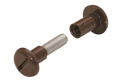 Image of Schrankverbindung braun M6 36x45 mm bei JUMBO