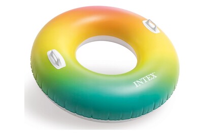 Image of Intex Schwimmring Rainbow Ombre Tube