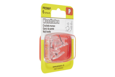 Image of Wandhaken mit Montagehilfe 6 Stück bei JUMBO